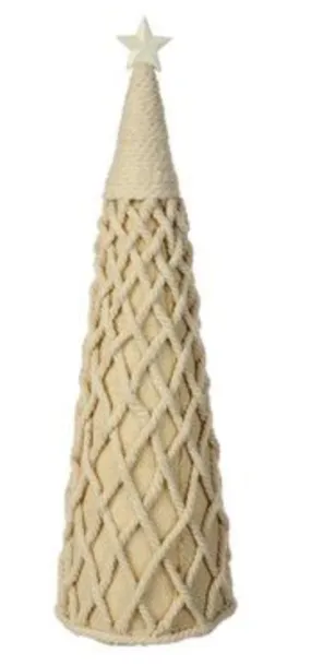 17.7" STAR ROPE CONE TREE