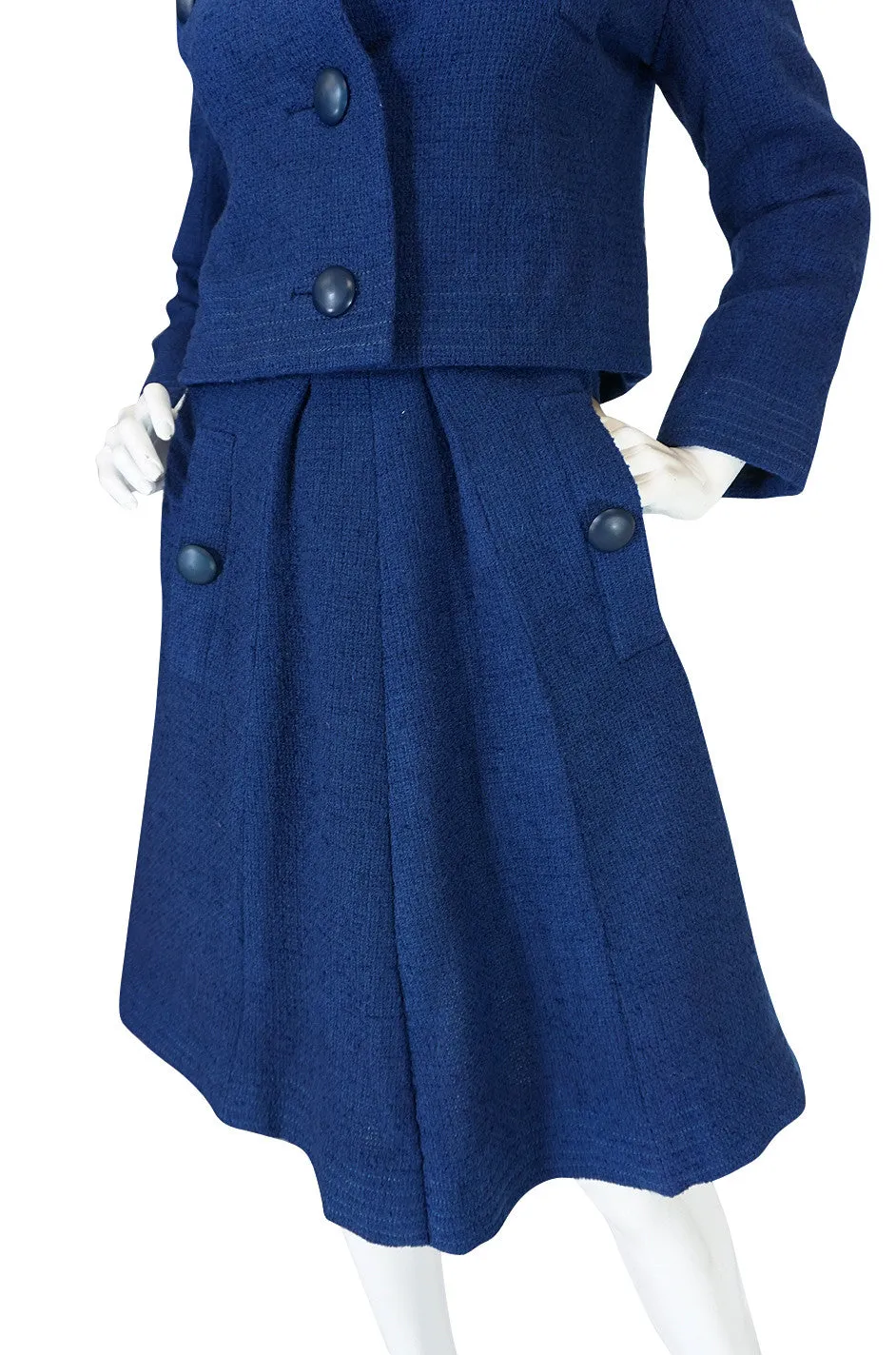 1950s Rare Christian Dior for Japan Blue Suit