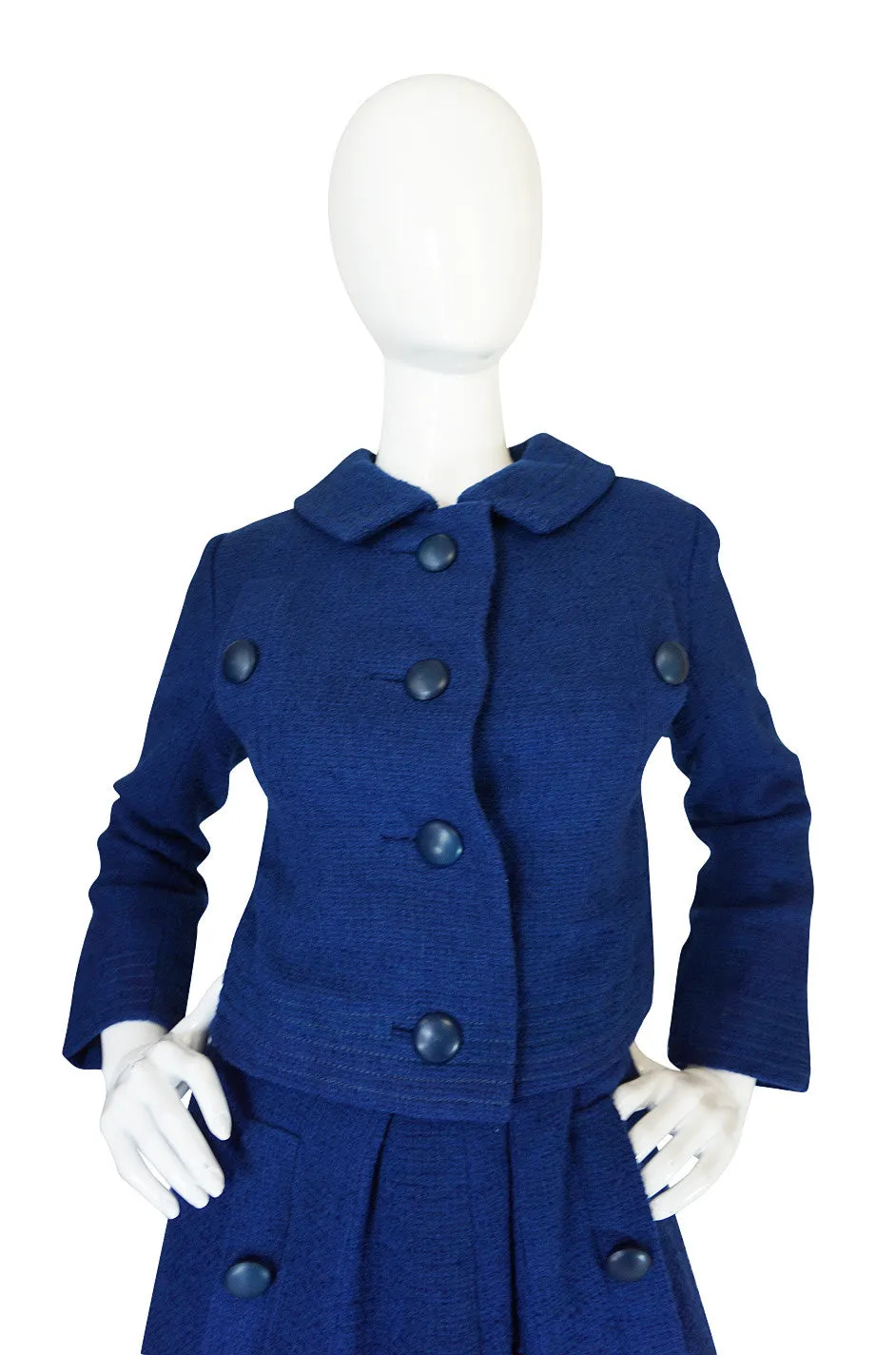 1950s Rare Christian Dior for Japan Blue Suit