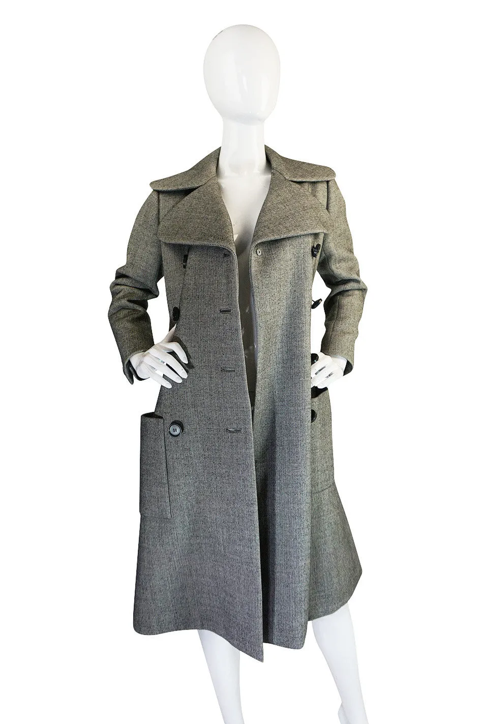 1960s Beautifully Tailored Norman Norell Couture Coat