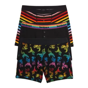 6" Boxer Briefs 3-Pack - Rainbow Phoenix