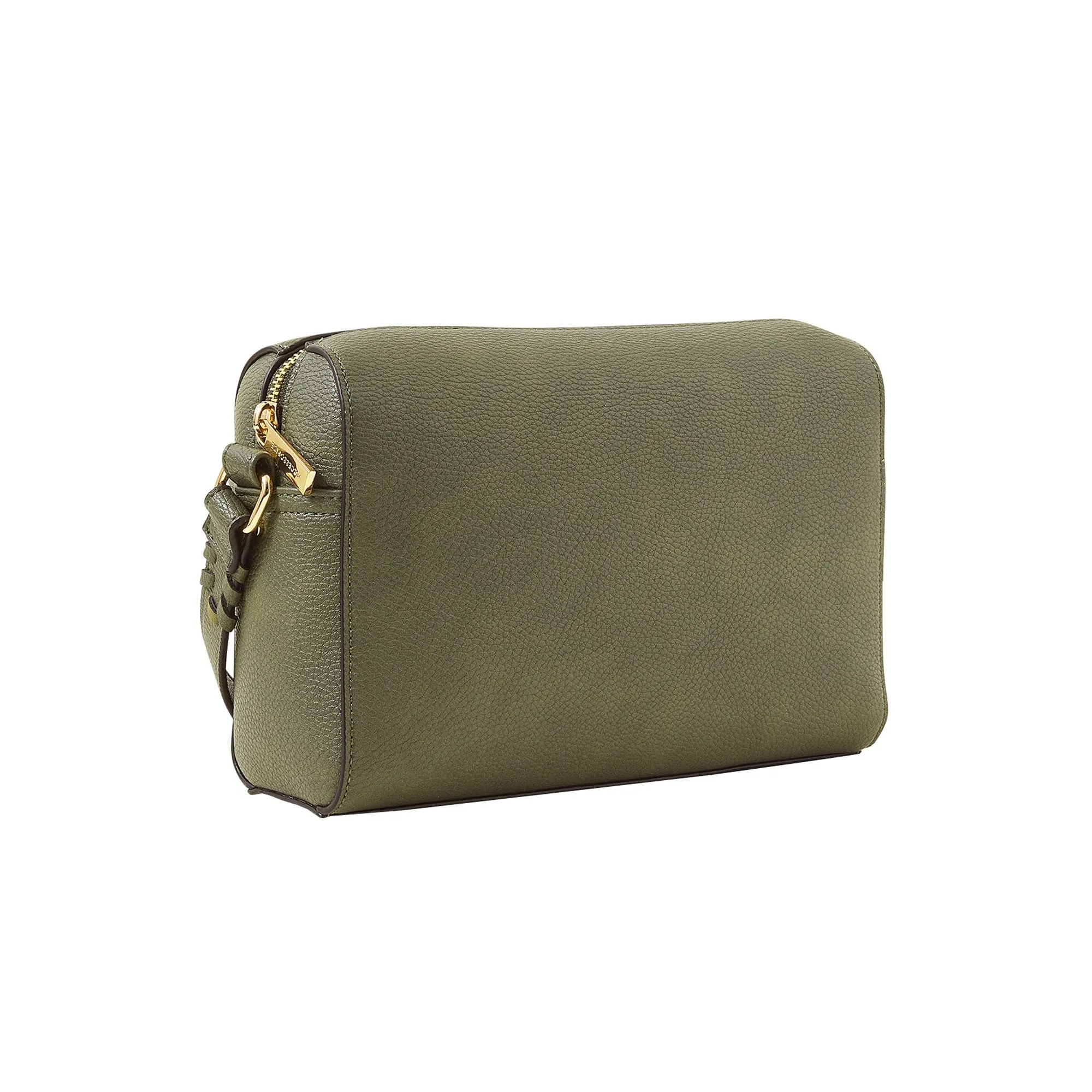 Accessorize London Women's Khaki Front Pocket Crossbody Bag