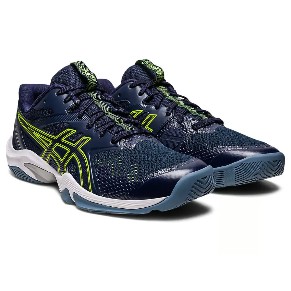 ASICS Men's Gel-Blade 8 Badminton Shoe (Midnight/Hazard Green)