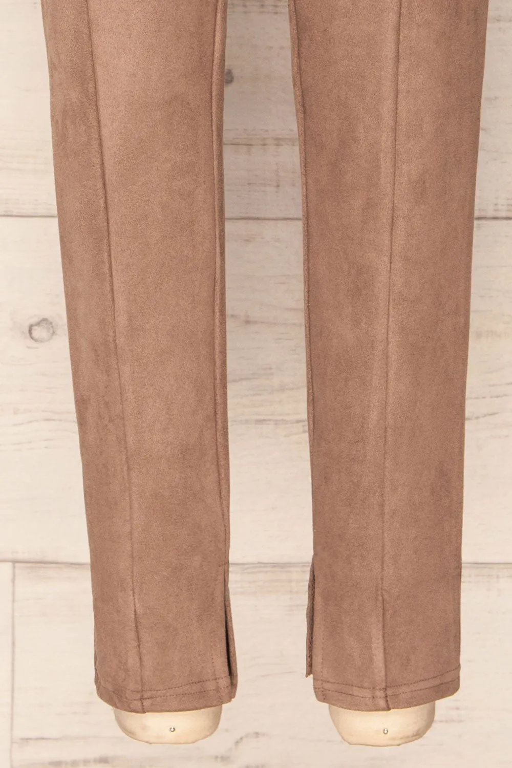 Assieni Taupe | Straight Leg Pants