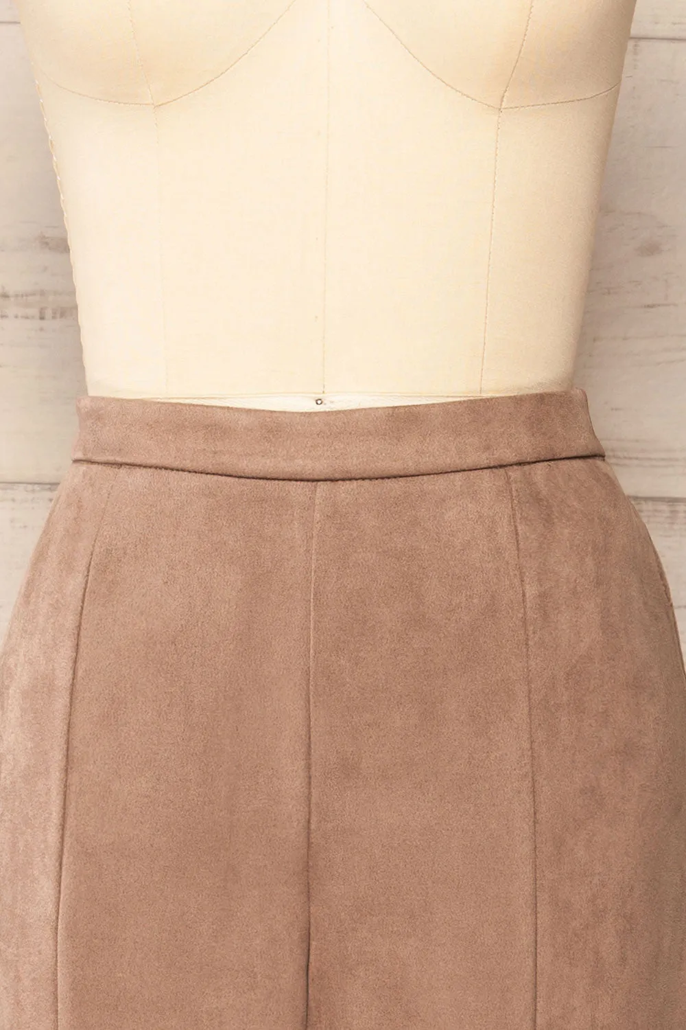 Assieni Taupe | Straight Leg Pants