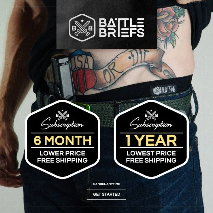 Battle Briefs Solid 3 Pack