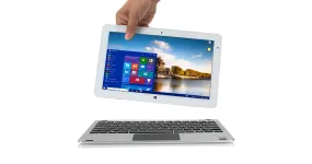 Beantech W11046APS CORE  Windows 10 Detachable PC, Cherry Trail CPU, 4GB RAM 64GB Storage, HD Touchscreen, 11.6", Silver