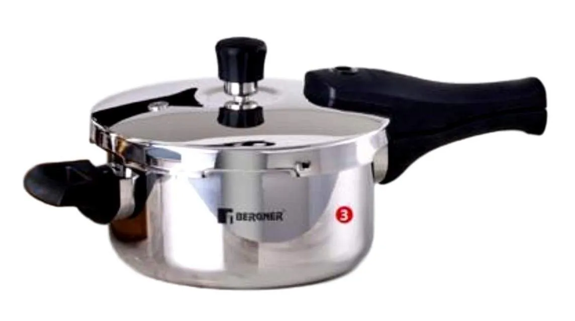 Bergner Triply Pressure Cooker Argent Elements (With ISI Mark)