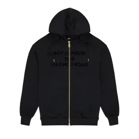 BOY SW3 ZIP HOODIE - BLACK