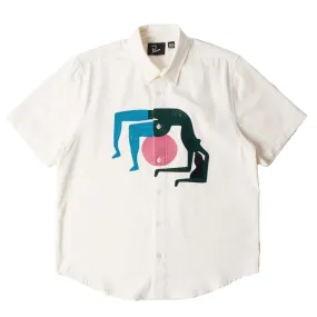 By Parra Yoga Balled Short Sleeve Shirt 'Off White'