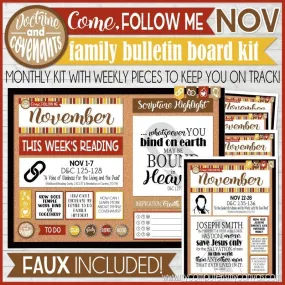 CFM D&C Family Bulletin Board Kit   FAUX Sheets {NOVEMBER 2021} PRINTABLE