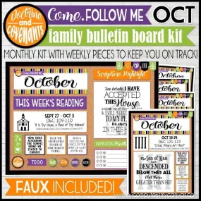 CFM D&C Family Bulletin Board Kit   FAUX Sheets {OCTOBER 2021} PRINTABLE