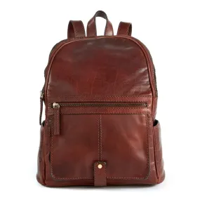 Cheyenne Hand-Stained Buffalo Leather Sleek Backpack 721-1513