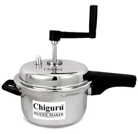 Chiguru Triply Stainless Steel Mudde Maker 1.5 Litre