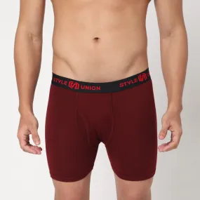 Cotton Maroon Mens Brief