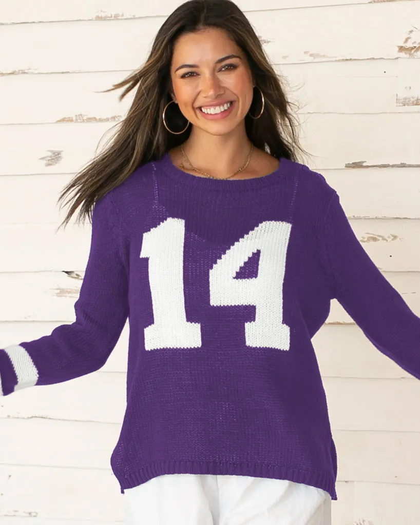 CUSTOMIZABLE NUMBER JERSEY CREW COTTON