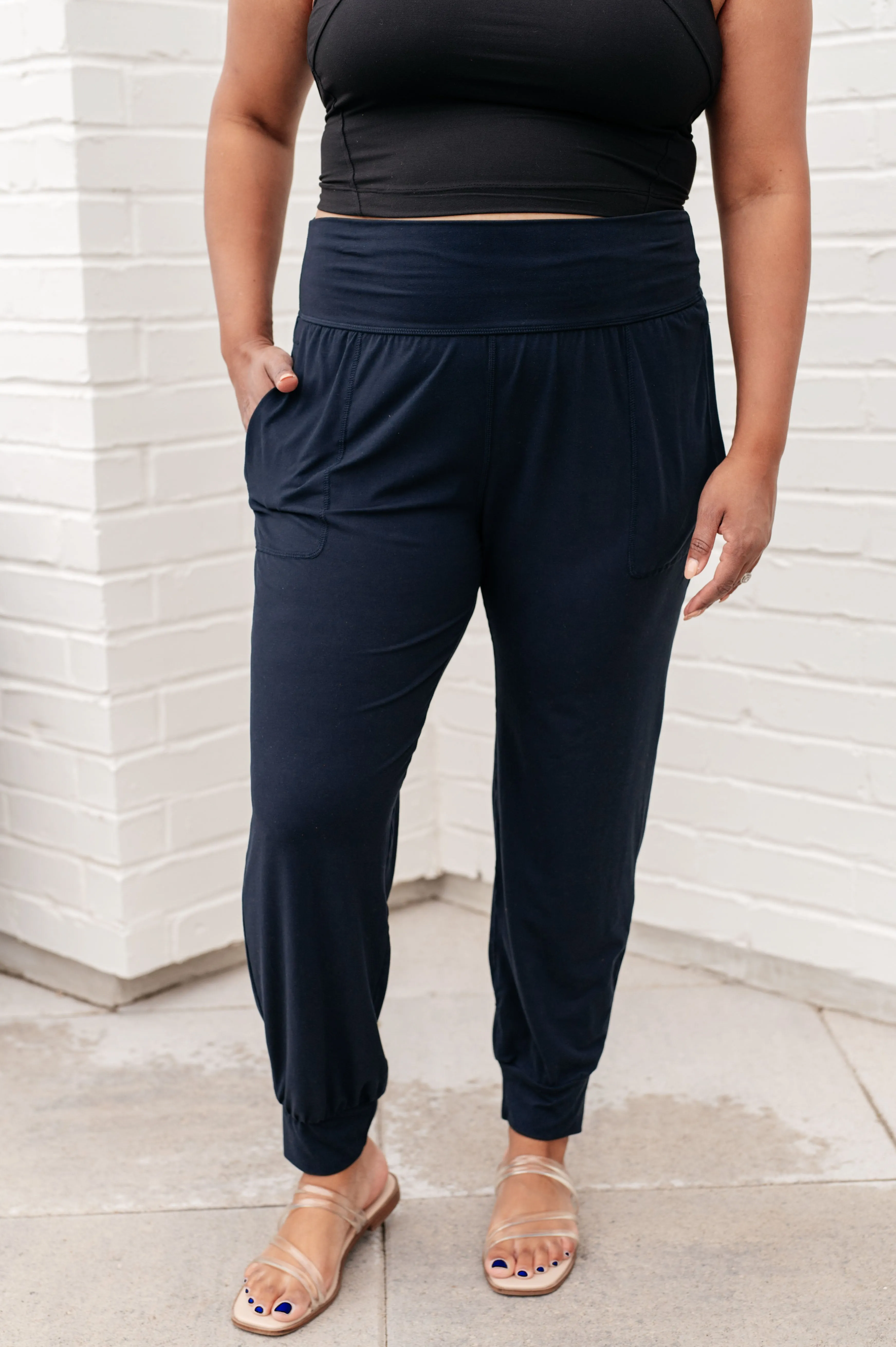 Explore More Collection - Always Accelerating Joggers in Nocturnal Navy