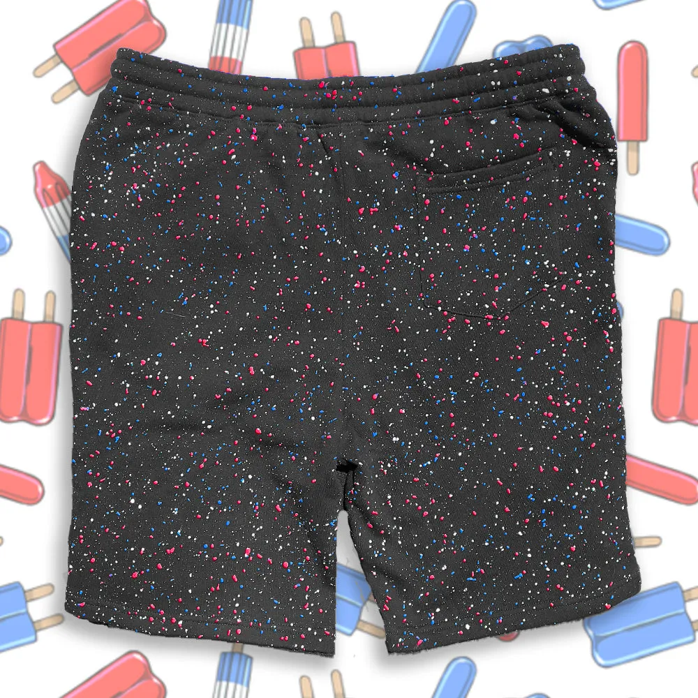 Gecko USA SPLATTER Glow In The Dark Black Shorts