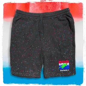 Gecko USA SPLATTER Glow In The Dark Black Shorts