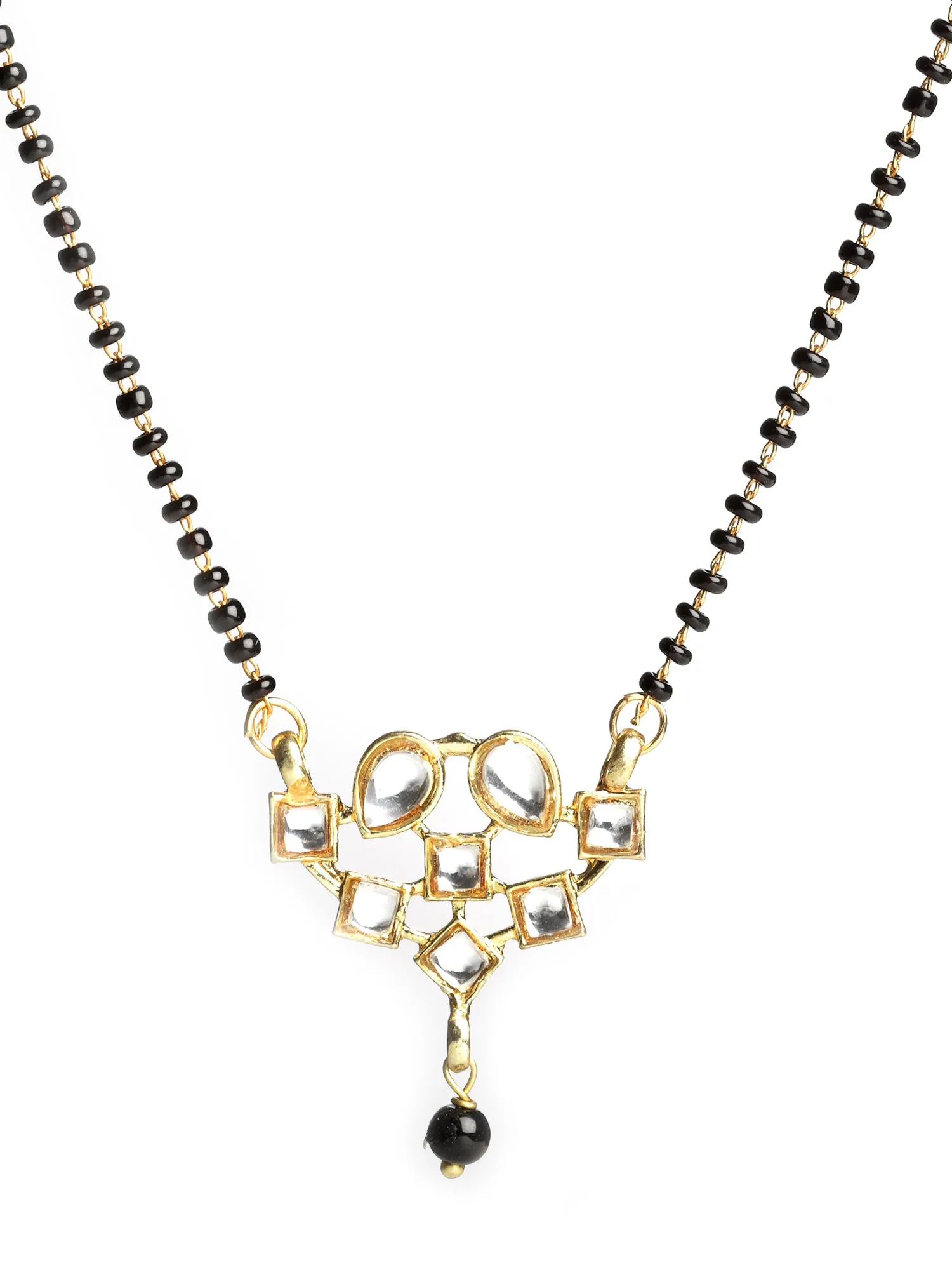 Gold Plated Kundan Studded Mangalsutra