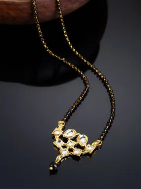 Gold Plated Kundan Studded Mangalsutra