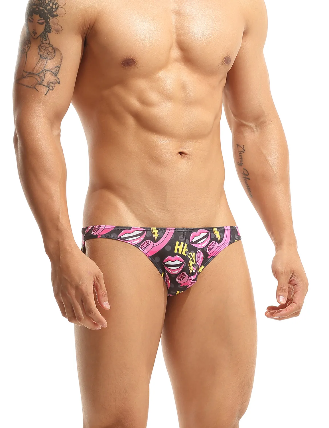 Hey Pink Lips Bikini Briefs 10106