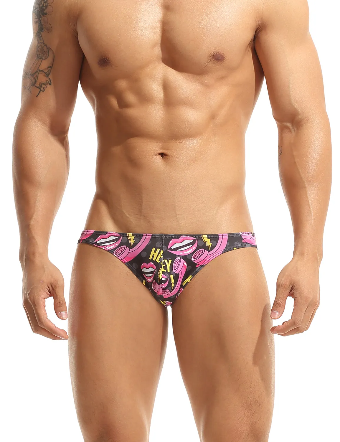 Hey Pink Lips Bikini Briefs 10106