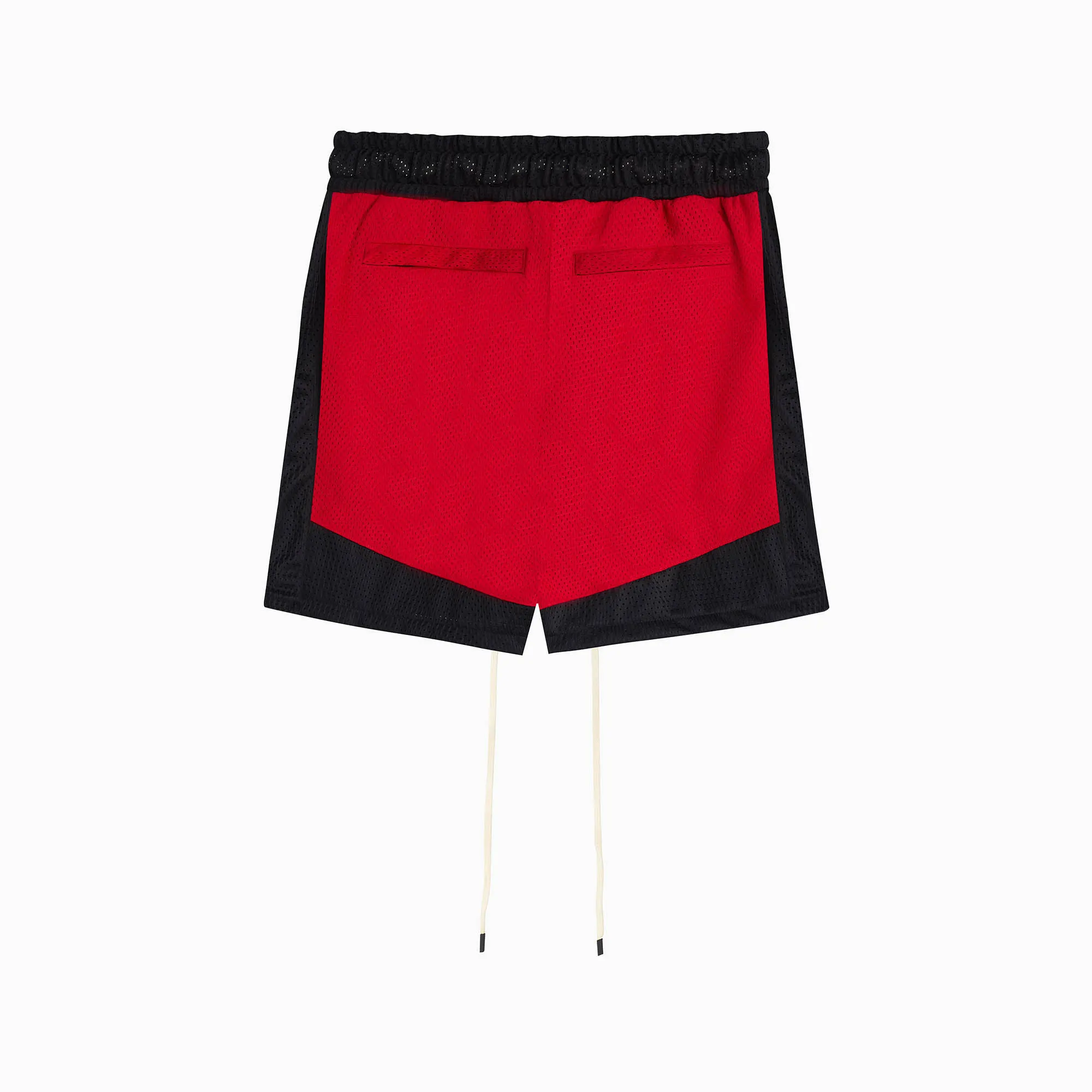 icon mesh gym short / red   black