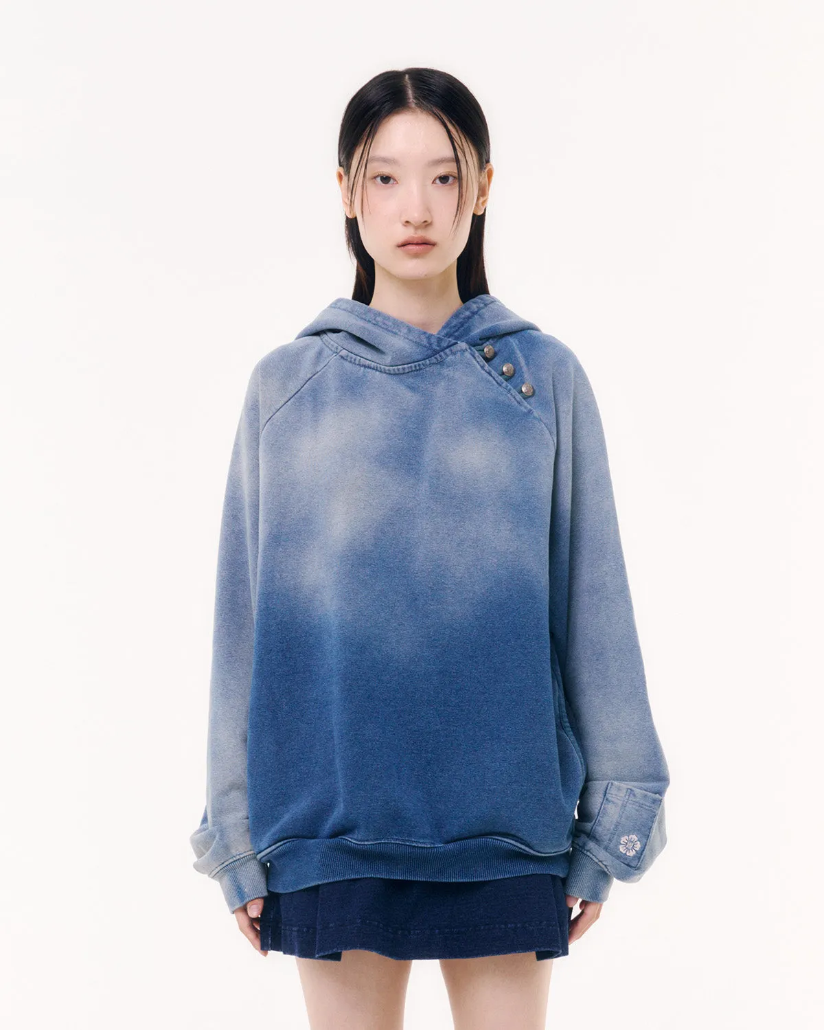 INDIGO WASH HANBOK HOODIE