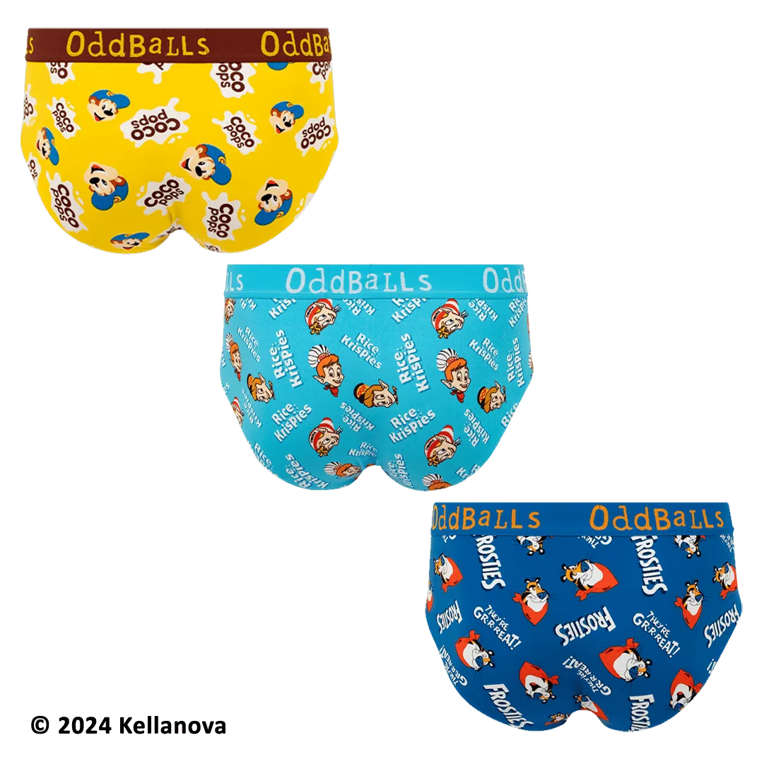 Kelloggs Variety - Mens Briefs 3 Pack Bundle