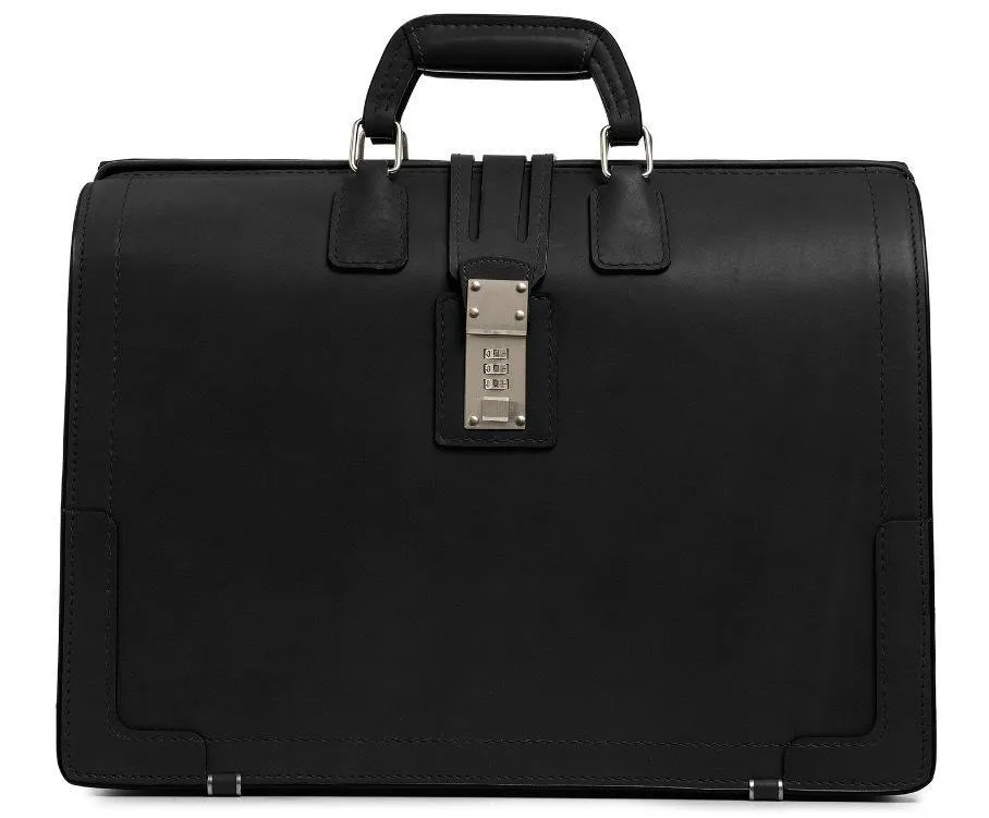 Korchmar Classics Churchill Belting Leather Briefcase