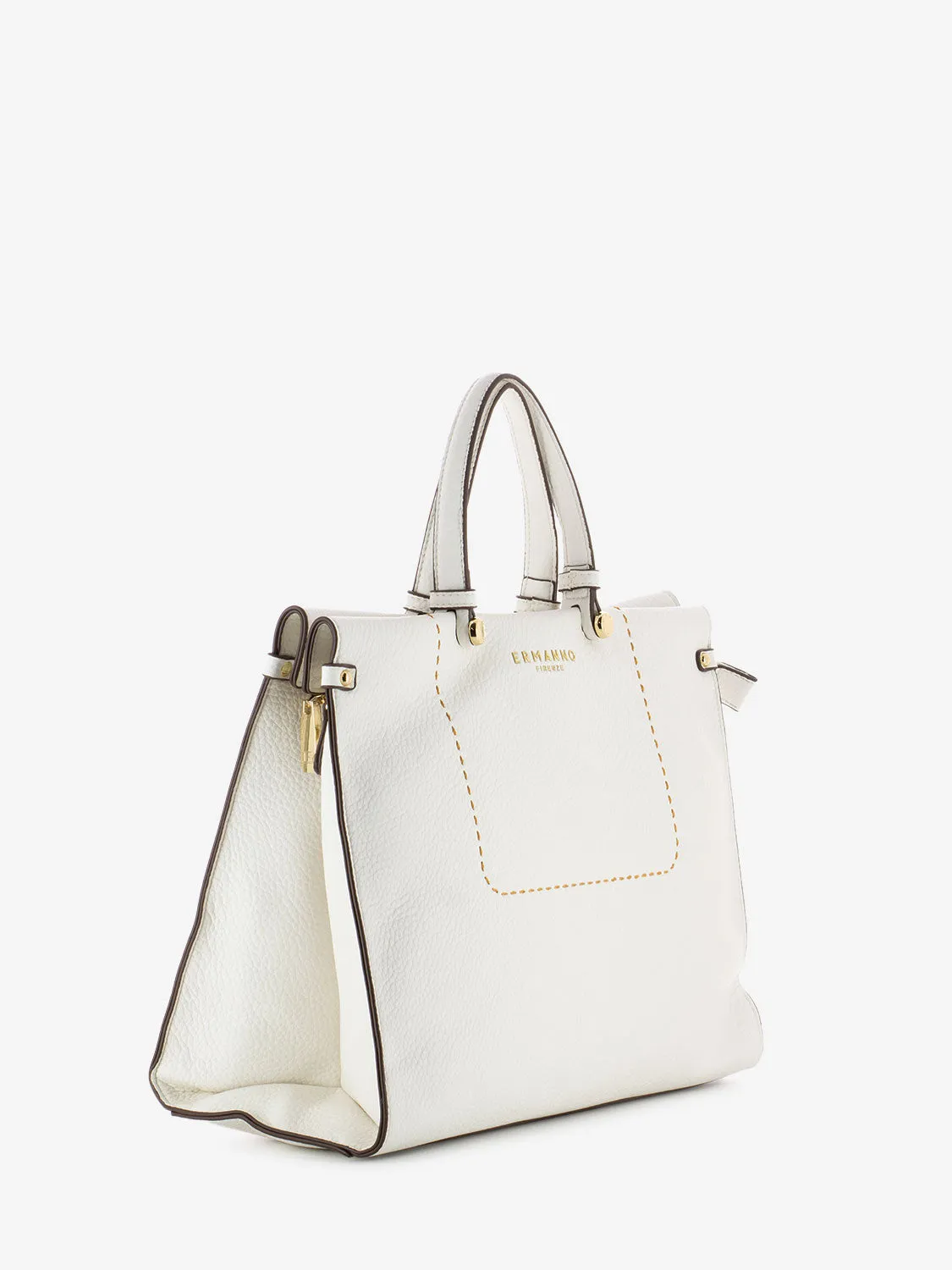 Large tote Petra 24 white