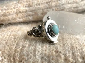 Larimar Poison Ring (US 8.5)