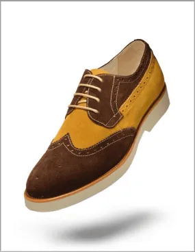 Men's Suede Shoes, Leather T. Coffee- Fashion-Mens-Style