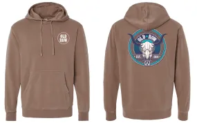 Old Row Outdoors Cow Skull Pigment Dyed Premium Hoodie