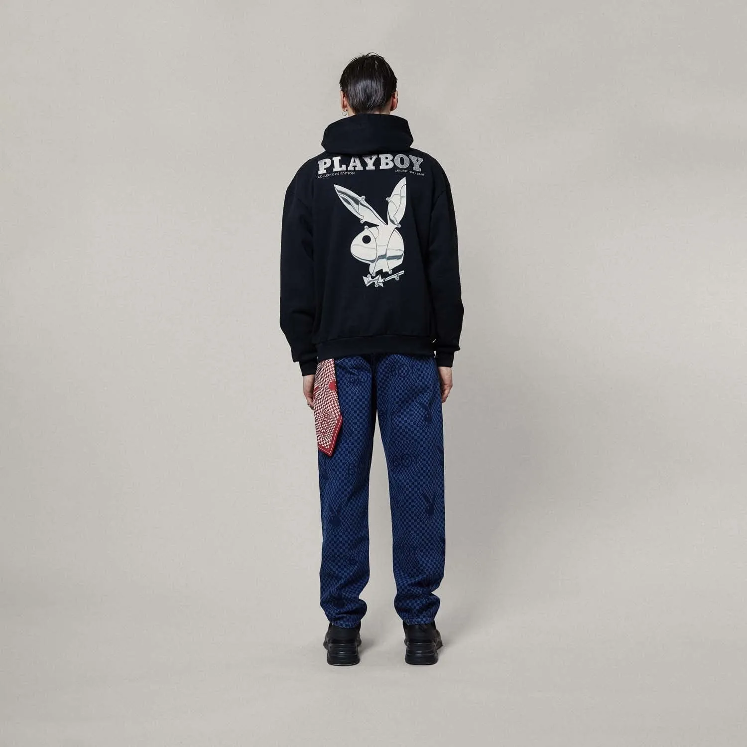 PLAYBOY X BOY 89 COVER HOODIE - BLACK