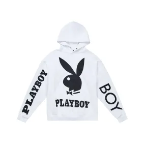 PLAYBOY X BOY BOLD BUNNY HOODIE - WHITE