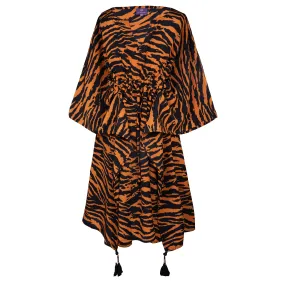 Princeton Panthera Tigris Italian Silk Midi