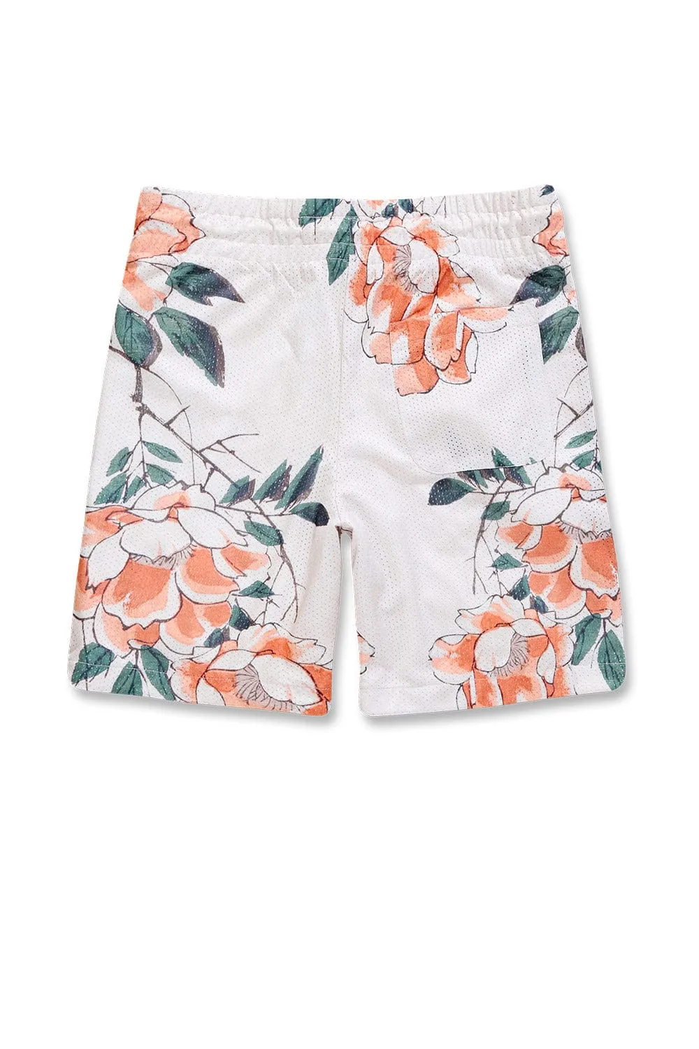 Retro - Cherry Blossom Mesh Shorts (Stone)