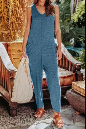 Ärmelloser, gerader Jumpsuit in voller Größe von Double Take