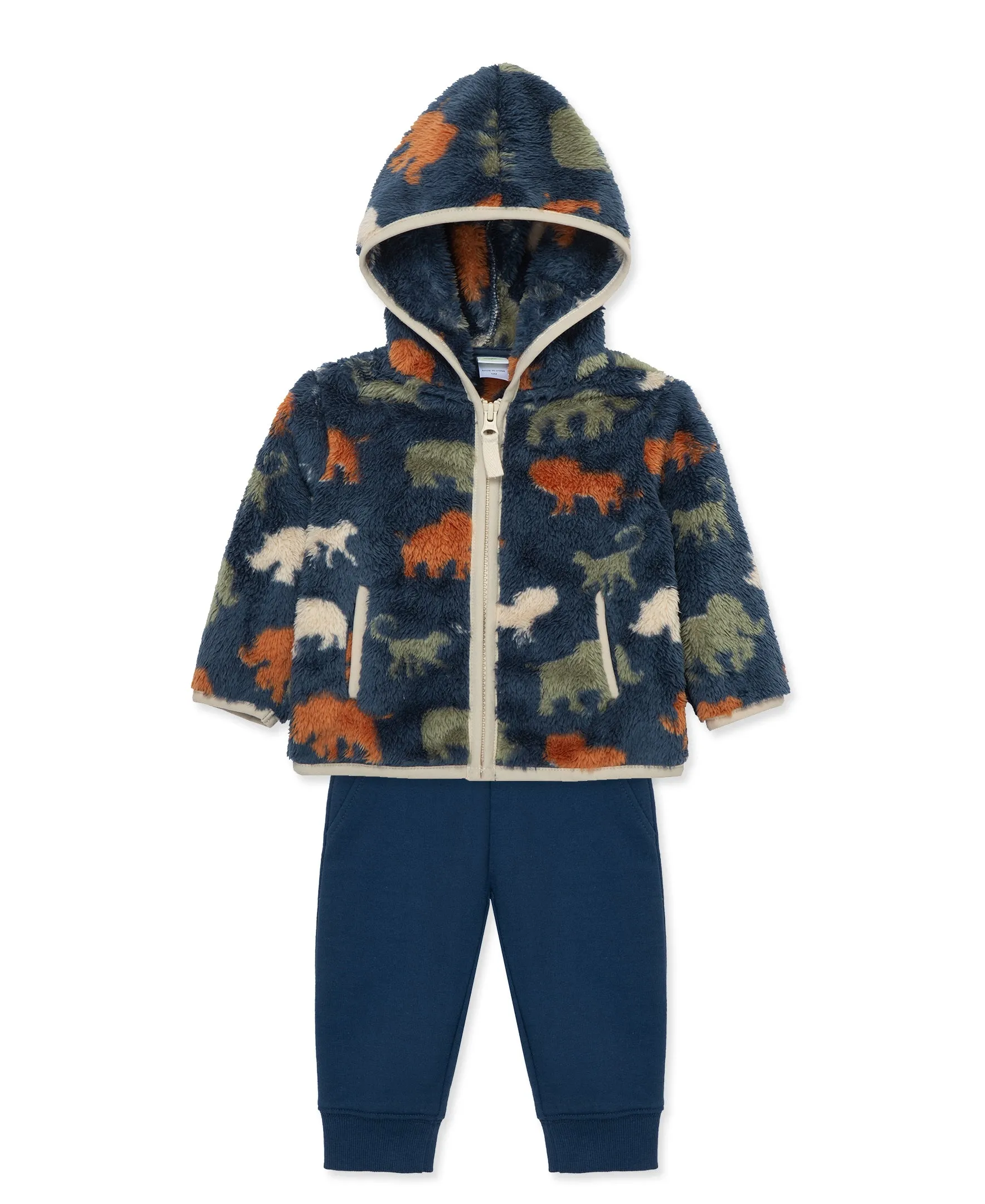 Safari Toddler Sherpa Jacket Set (2T-4T)