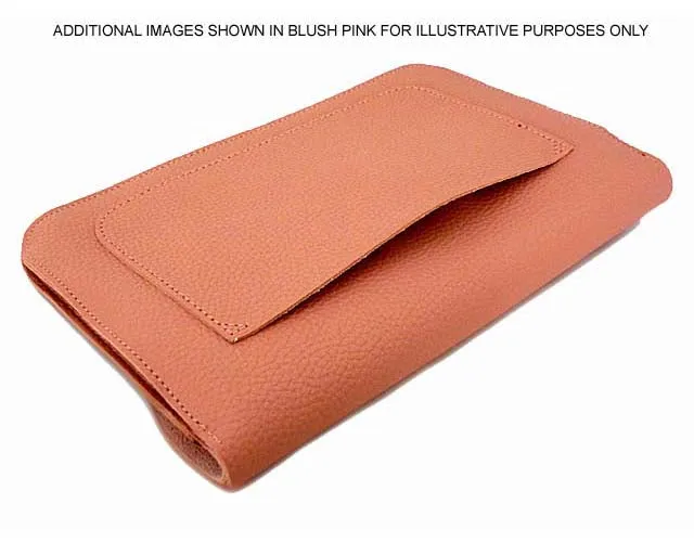 TAUPE ENVELOPE MULTI-POCKET CLUTCH BAG WITH WRISTLET AND LONG SHOULDER STRAP