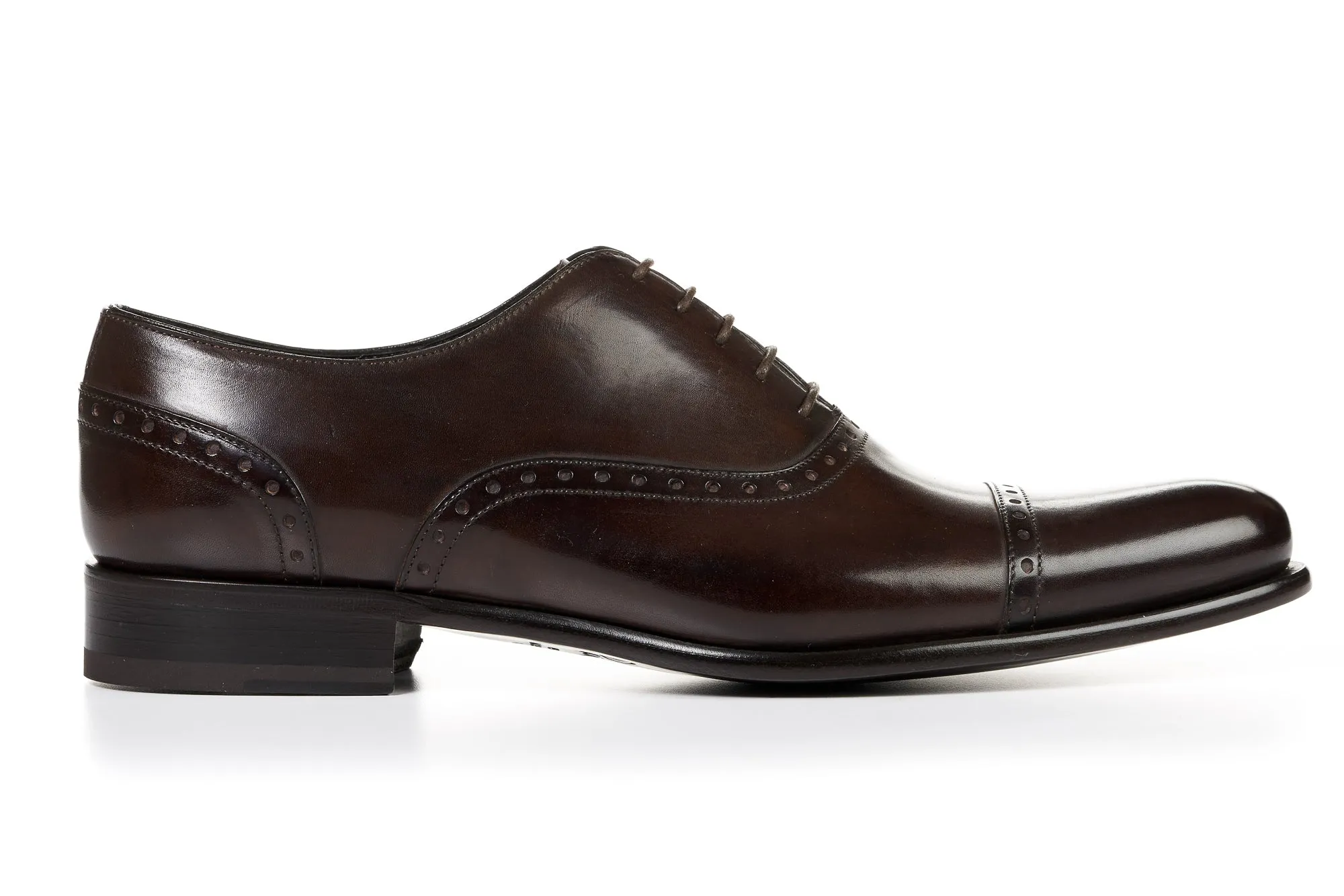 The Brando Semi-Brogue Oxford - Chocolate