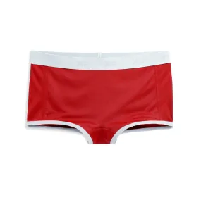 Tucking Boy Shorts - Fiery Red