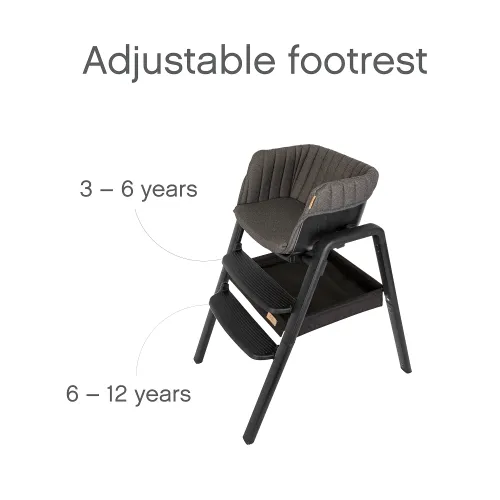 Tutti Bambini Nova Highchair - Black/Black