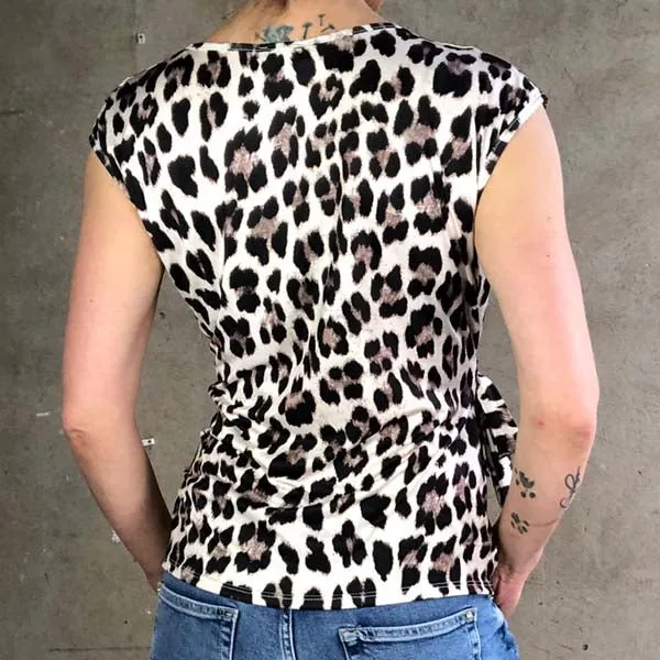 V-Neck Top Wildprint